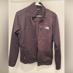 Men’s Small North Face Full Zip Insulated Soft Shell Black Jacket Coat